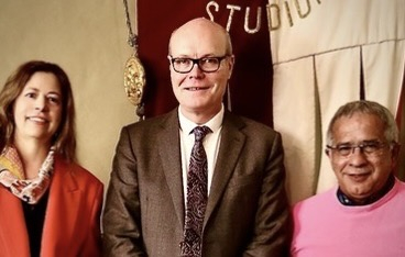 With Rector John McCourt and Prof. Raffaele Tumino