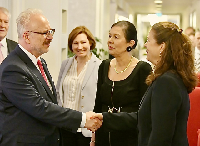 Visit of the President of the Republic of Latvia, H.E. Egils Levits and Dagmar Reichardt